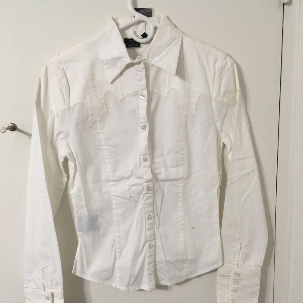 COPY - Parallel Western Shirt NWT white size 2